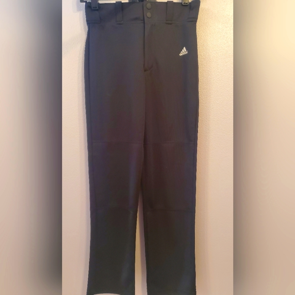 Boy's Adidas Aeroready Baseball Pant Straight Leg Black Size M